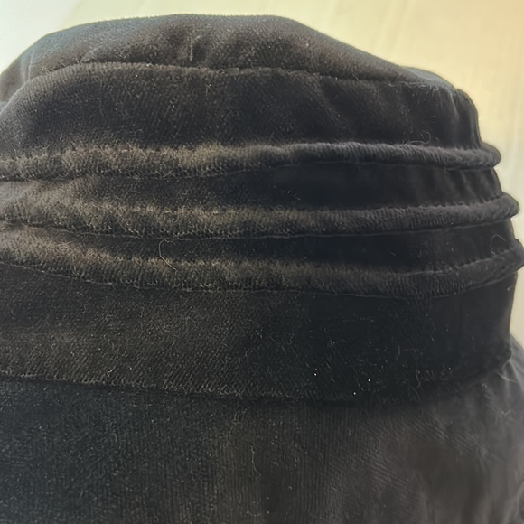 PLEASANT PHEASANT 100% Cotton Black Hat Raised Trim Accent OSFM Made in Canada - Picture 3 of 7